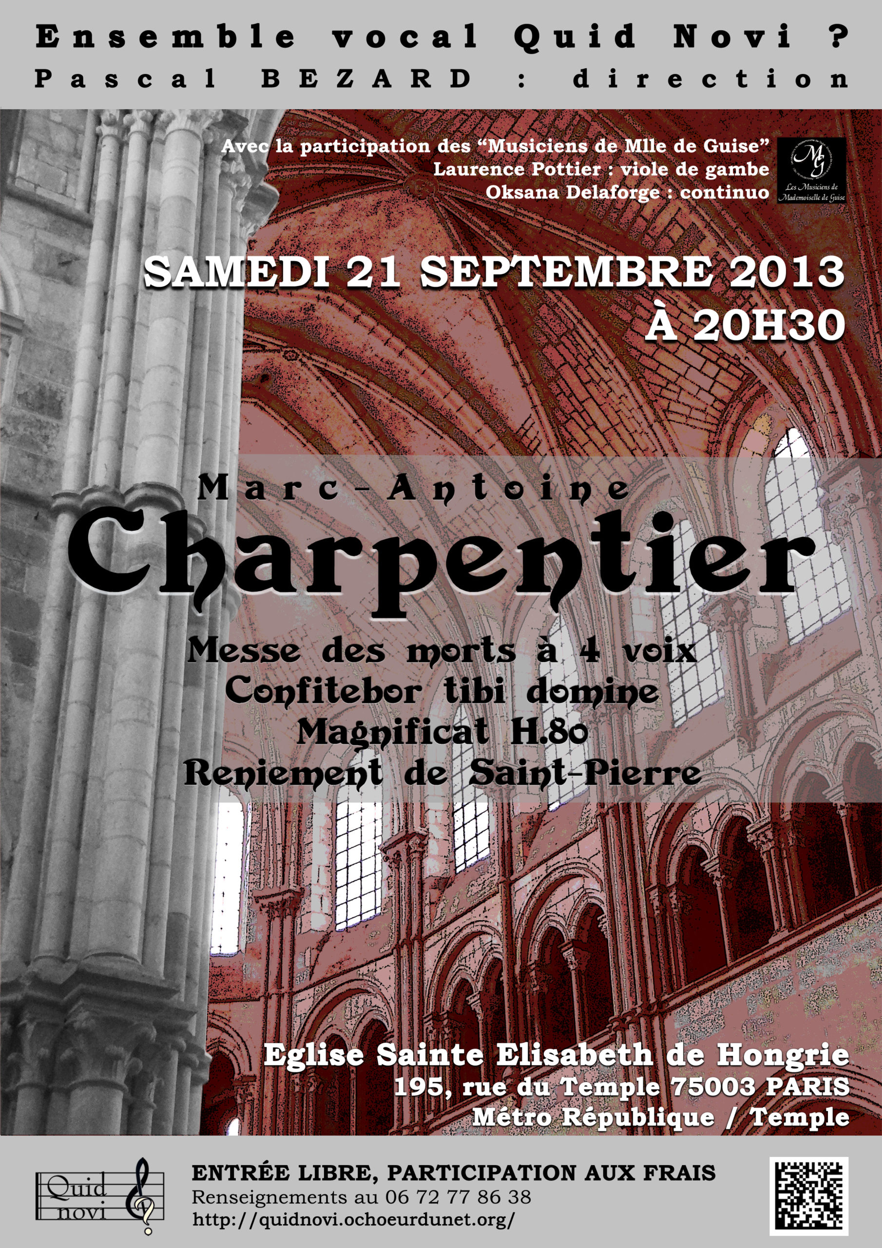 Marc Antoine Charpentier à Ste Elisabeth de Hongrie